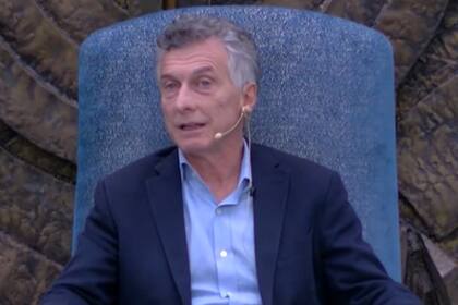 El expresidente Mauricio Macri durante la presentación de su libro "Para Qué" en Miami