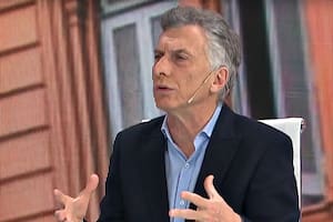 El expresidente Mauricio Macri durante una entrevista en Canal 12 de Córdoba