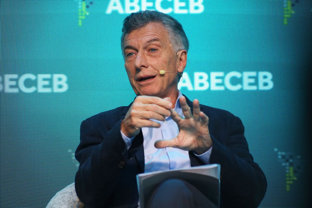 El expresidente Mauricio Macri, en el foro de Abeceb