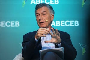 El expresidente Mauricio Macri, en el foro de Abeceb