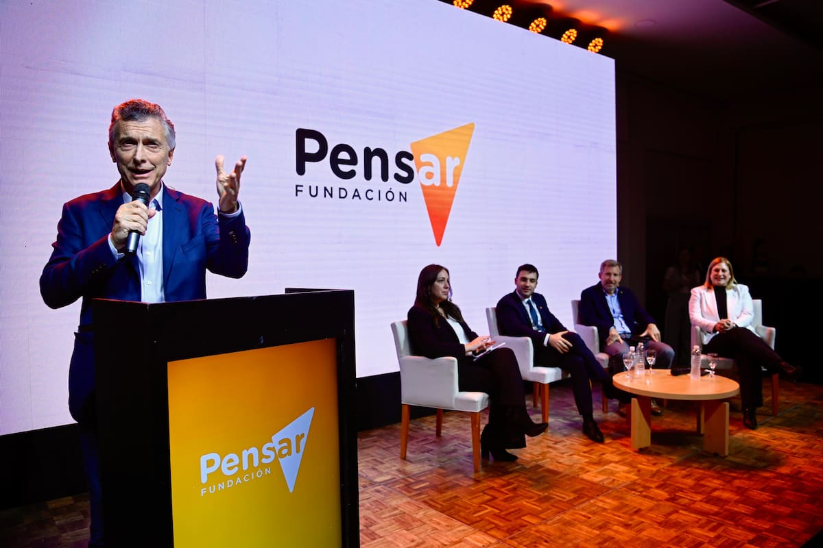El expresidente Mauricio Macri, en un encuentro de la Fundación Pensar, en agosto del año pasado, en la ciudad de Paraná