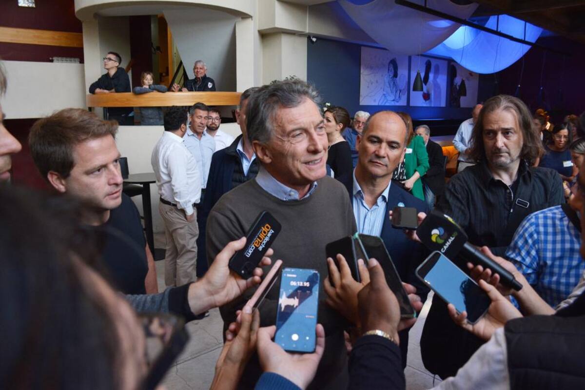 El expresidente Mauricio Macri, este sábado en San Carlos de Bariloche