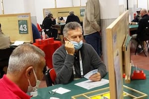 El expresidente participó ayer en el mundial de Bridge, en Italia