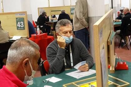 El expresidente participó ayer en el mundial de Bridge, en Italia