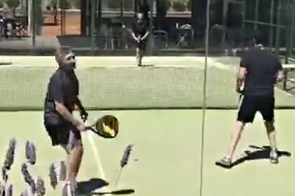 El expresidente reapareció en Pinamar