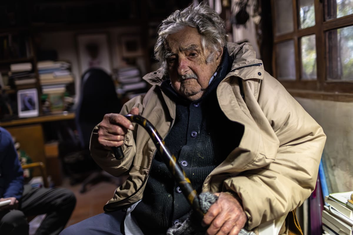 El expresidente uruguayo José "Pepe" Mujica, en su casa de las afueras de Montevideo