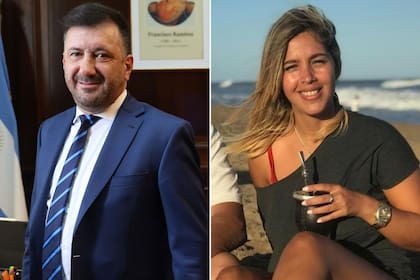 El expulsado senador Edgardo Kueider y su asesora Iara Guinsel Costa