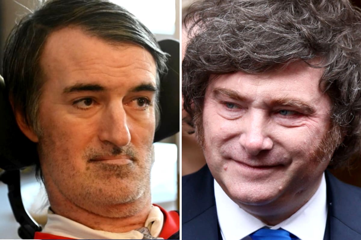 El exsenador de Juntos por el Cambio (JxC) Esteban Bullrich junto al presidente Javier Milei