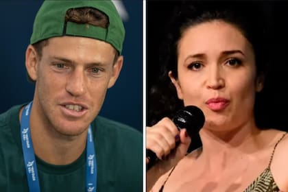 El extenista Diego “Peque” Schwartzman junto con la periodista Julia Mengolini