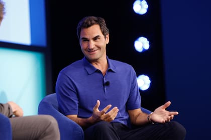 El extenista profesional, Roger Federer, en la conferencia SAP Sapphire