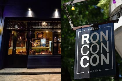 El exterior y cartel de Ronconcon en Caballito
