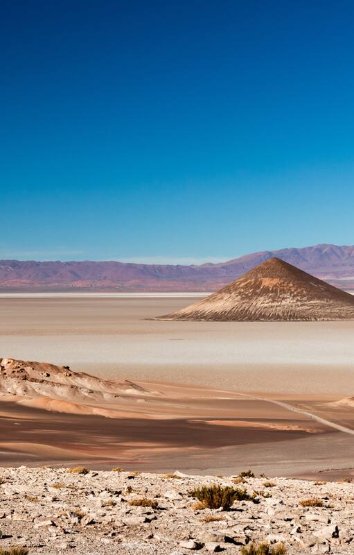El extraño paisaje de la puna salteña.