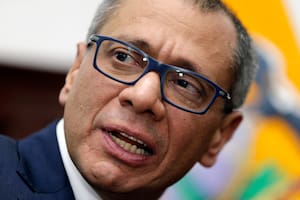 El exvicepresidente de Ecuador, Jorge Glas, habla durante una entrevista en su oficina en Quito, Ecuador, el 12 de septiembre de 2017.