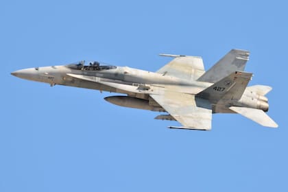 El F18 de la Fuerza Aérea Kuwaití