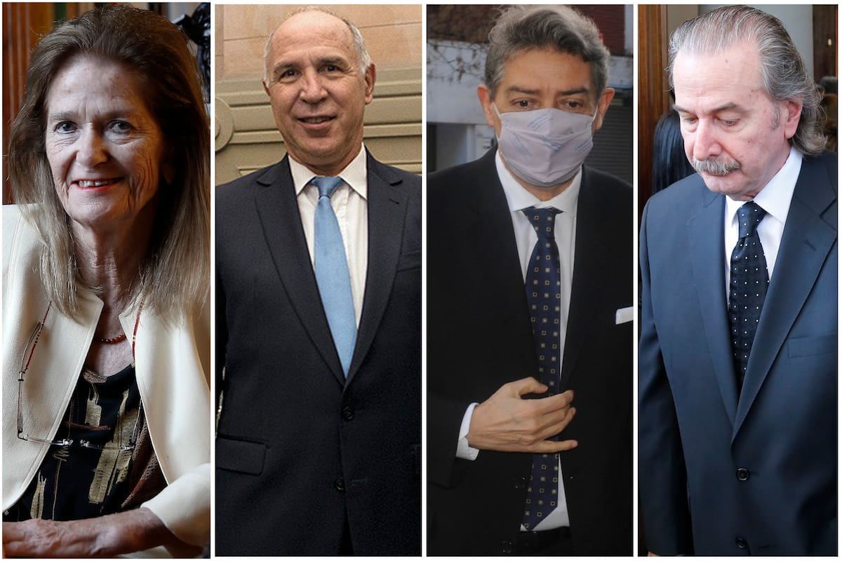 El fallo de la Corte Suprema sobre los jueces trasladados Leopoldo Bruglia y Pablo Bertuzzi promete un fuerte impacto político; en la imagen: Elena Highton de Nolasco, Ricardo Lorenzetti, Horacio Rosatti, Ricardo Lorenzetti, Juan Maqueda