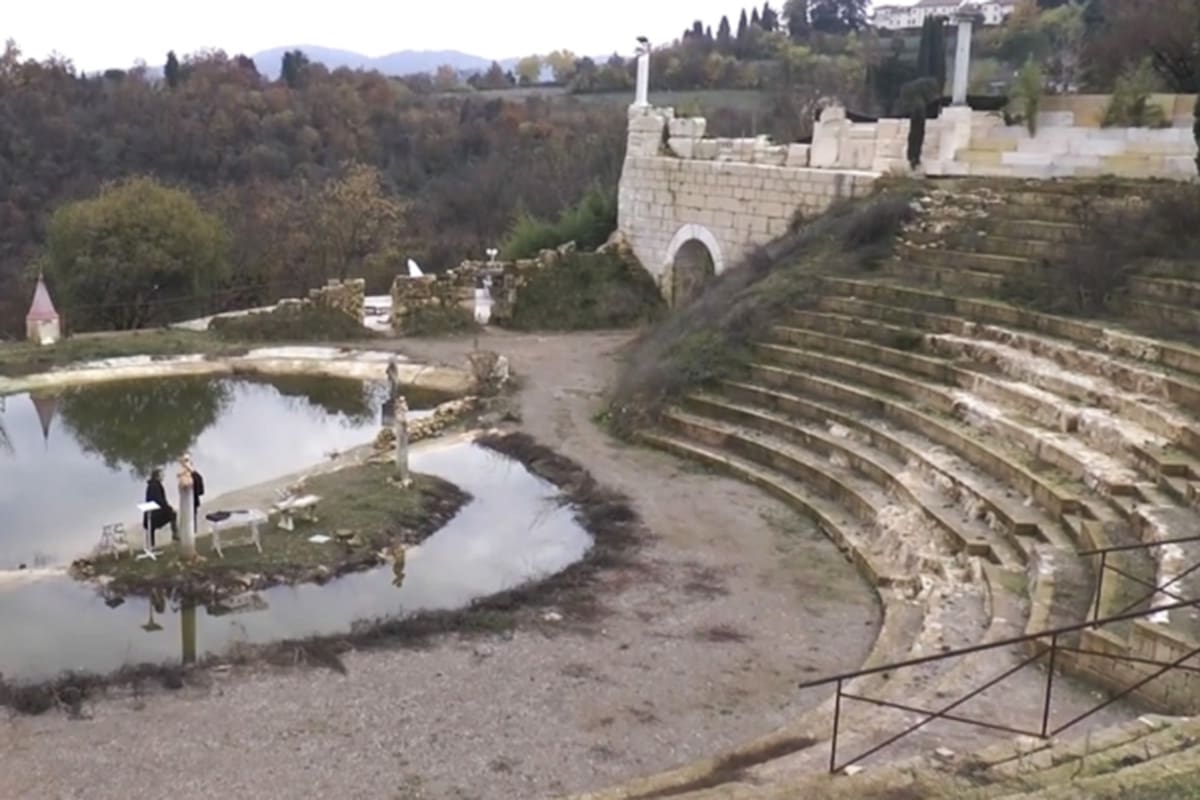 El falso teatro de Arcugnano fue presentado durante años como un antiguo sitio arqueológico