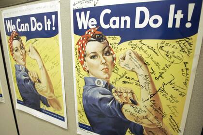 El famoso afiche protagonizado por Rosie