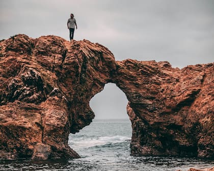 El famoso arco natural de Corona del Mar