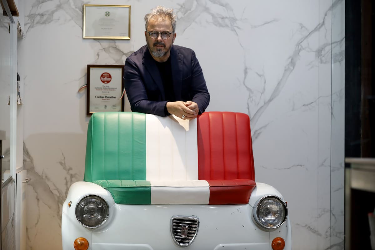 El famoso cocinero se acordó del logro de la selección argentina cuando festejaba en su país natal la Eurocopa de Italia.