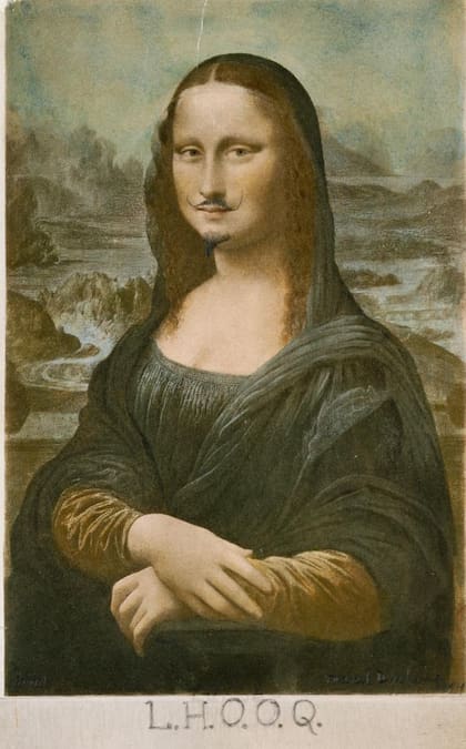 El famoso “ready made” de Marcel Duchamp sobre la Gioconda