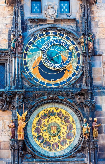 El famoso reloj astronómico (Staromestský Orloj, en checo), creación del maestro relojero Hanus.s