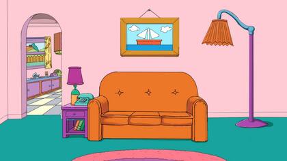 El famoso sillón de Los Simpsons es otro de los fondos que ofreció Fox en su cuenta oficial en Twitter