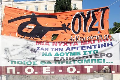 El fantasma del helicóptero, en Grecia, en 2011
