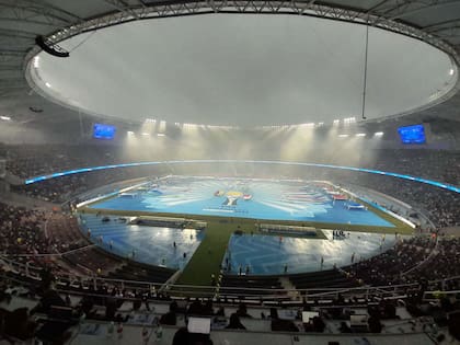 El faraónico estadio santiagueño Madre de Ciudades, en todo su esplendor