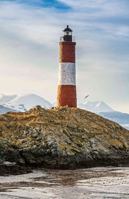 El faro Les Eclaireurs, visita emblemática para quienes llegan a conocer Ushuaia.
