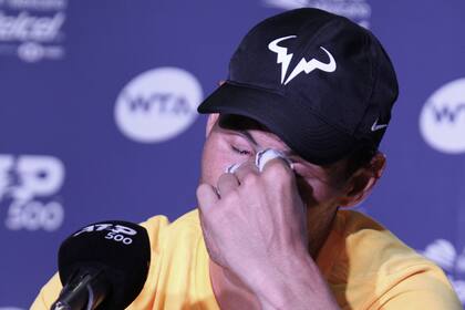El fastidio de Nadal con las actitudes de Kyrgios, en la conferencia de prensa