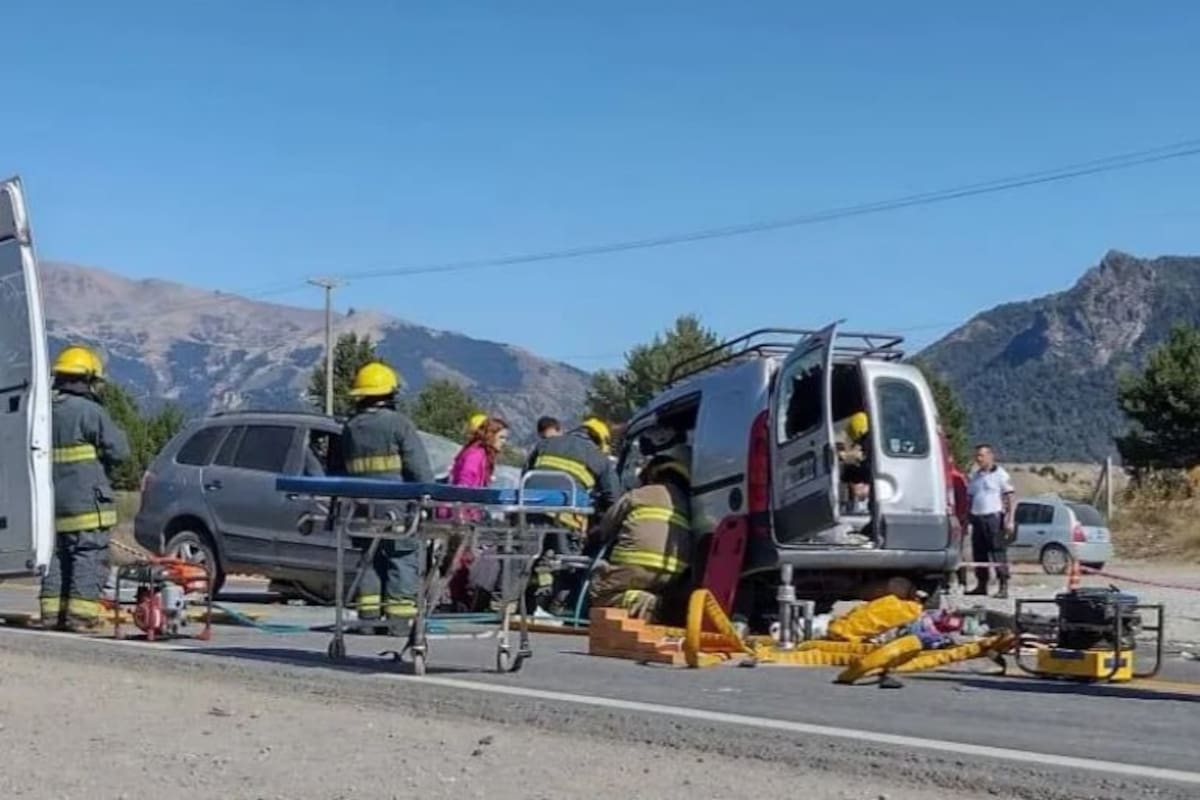 El fatídico choque ocurrió en la Ruta 40 en la entrada de Bariloche