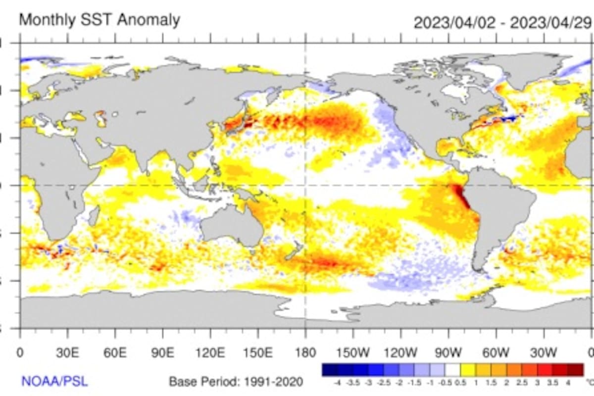 El fenómeno de El Niño tiene más 60 por ciento de posibilidad de ocurrir