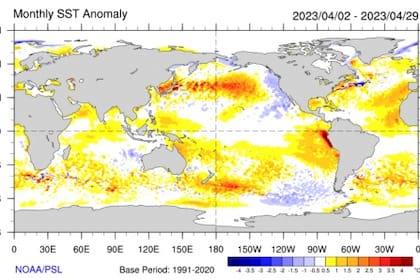 El fenómeno de El Niño tiene más 60 por ciento de posibilidad de ocurrir