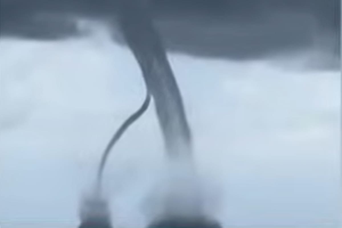 El fenómeno metrológico sorprendió a los turistas