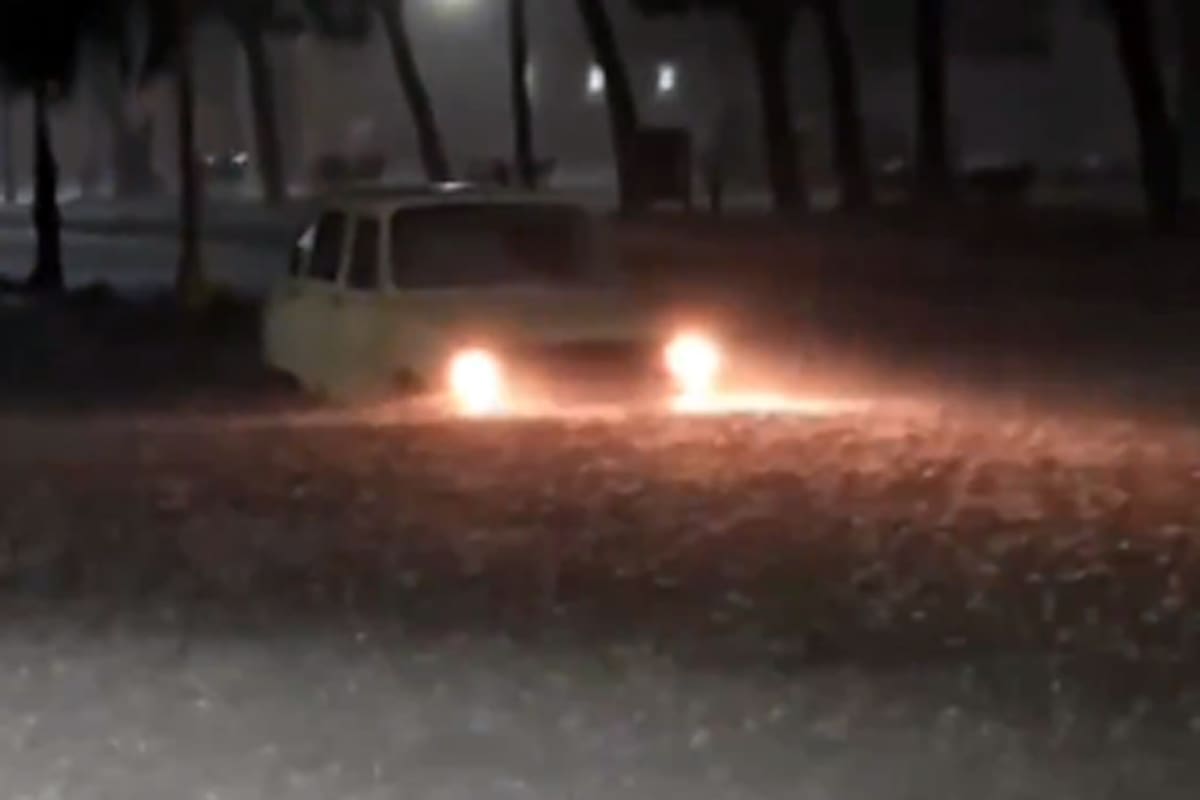 El feroz temporal azotó la ciudad de Vera