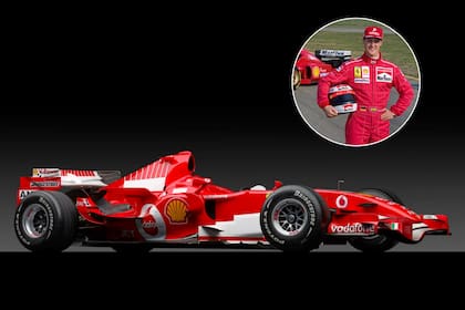 El Ferrari 248 F1 de 2006, el último coche de Fórmula 1 conducido por Michael Schumacher en la escudería