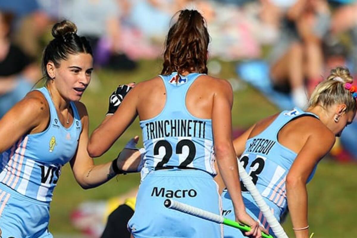 El festejo argentino luego de otra victoria sobre Australia