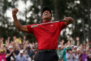 El festejo conmovedor de Tiger Woods celebra tras ganar el Masters de Augusta, el 14 de abril de 2019; el mundo aplaudió su gran regreso