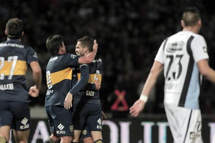 El festejo de Boca