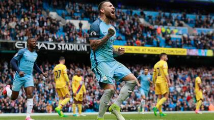 El festejo de Otamendi