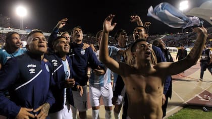 El festejo de Atlético Tucumán tras la victoria