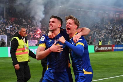 El festejo de Bosnia en su pequeño estadio: jugará el Mundial tras dejar en el camino a Italia