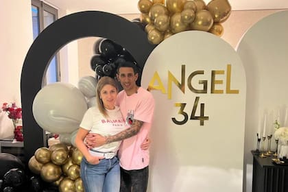 El festejo de cumpleaños de Ángel Di María (Instagram jorgelinacardoso26)