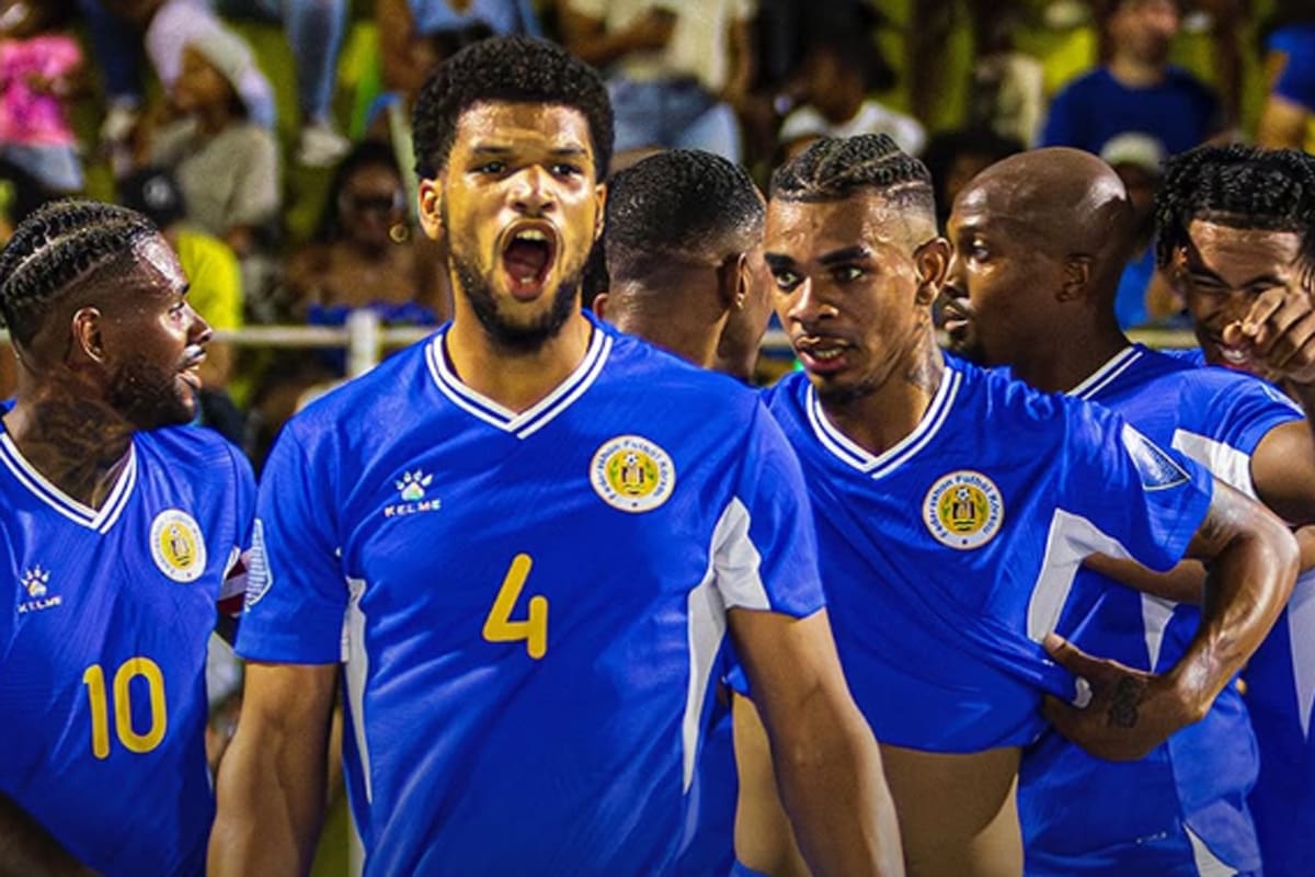 El festejo de Curazao durante del 7 a 0 a Bermudas (instagram.com/thebluewaveffk)