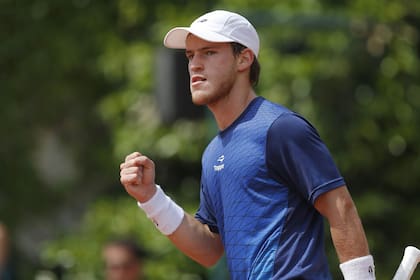 El festejo de Diego Schwartzman, que se medirá con Federer