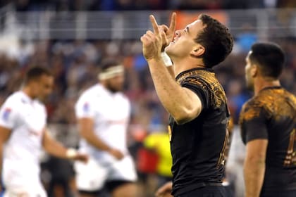 El festejo de Emiliano Boffelli a lo Lionel Messi