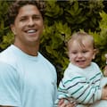 Eva Bargiela y Gianluca Simeone festejaron el primer cumpleaños de su hijo Faustino