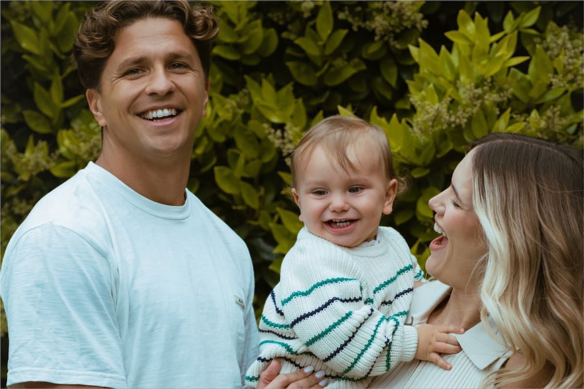 El festejo de Faustino, el hijo de Gianluca Simeone y Eva Bargiela