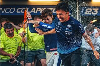 Alex Albon hizo un balance de la temporada de su compañero en Williams, Franco Colapinto