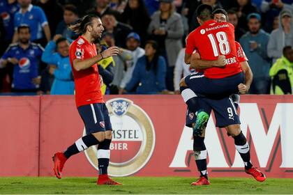 El festejo de Independiente: Gigliotti, el autor